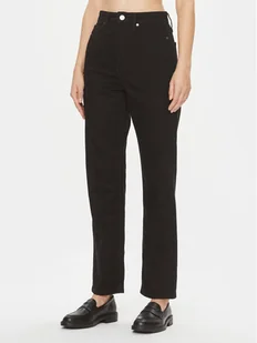 Calvin Klein Jeansy K20K205064 Czarny Straight Fit - Spodnie damskie - miniaturka - grafika 1