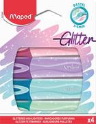 Przybory szkolne - Maped Zakreślacz Fluo Peps pastel/brokat 4 kolory - miniaturka - grafika 1