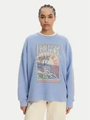 Bluzy damskie - Roxy Bluza ERJKT04276 Niebieski Relaxed Fit - miniaturka - grafika 1