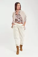 Swetry damskie - Armor Lux damski sweter z długim rękawem, Beżowy wrzos, XL - miniaturka - grafika 1