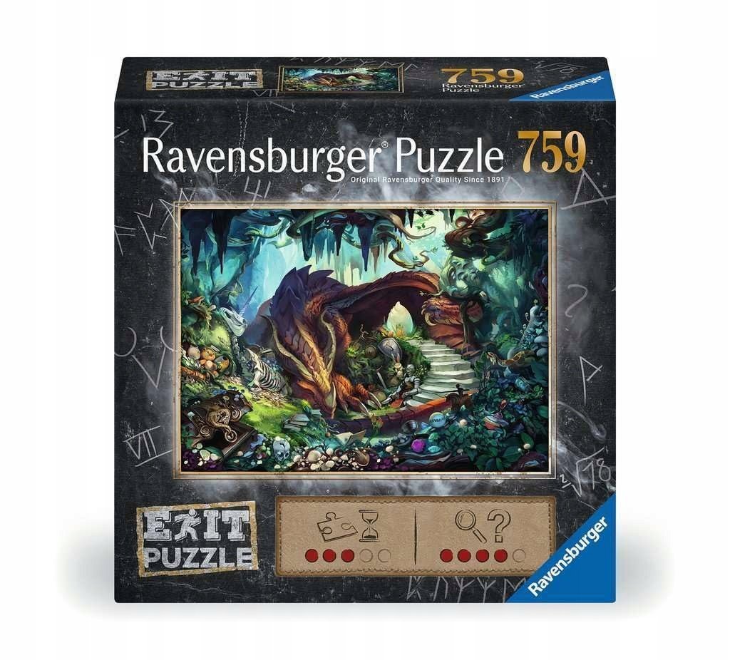 RAVENSBURGER Exit Puzzle Smocza Jaskinia 759 Elementów Dla 12+