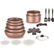 Zestawy garnków i patelni - Zestaw garnków indukcyjnych - Arthur Martin - AM5865 - Aluminium - 18 części - Rączka zdejmowana - Do wszystkich rodzajów kuchenek, w tym indukcyjnych - miniaturka - grafika 1