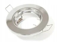 Oprawy, klosze i abażury - Oprawa halogenowa Led GU10 Chrom Sufitowa Stała - miniaturka - grafika 1