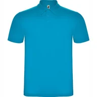 Koszulki męskie - Koszulka polo męska Polówka Bawełna ROLY PO6632 TURQUOISE DUŻY ROZMIAR 3XL - miniaturka - grafika 1