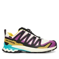 Buty trekkingowe męskie - Trekkingi Salomon Xa Pro 3D V9 Gore-Tex L47881700 Żółty - miniaturka - grafika 1