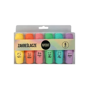 PD zakreślacze, Fancy, 6 kolorów - Zakreślacze - miniaturka - grafika 1