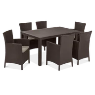 Meble ogrodowe - Komplet ogrodowy IOWA/MELODY 6+1 Brown - KETER - miniaturka - grafika 1