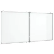 Tablice interaktywne - vidaXL Tablica magnetyczna, składana, 120x60x1,7 cm, aluminiowa - miniaturka - grafika 1
