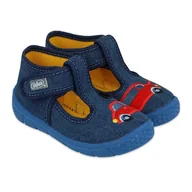 Buty dla dziewczynek - Befado  obuwie dziecięce 631P046 niebieskie - miniaturka - grafika 1