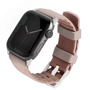 UNIQ pasek Linus Apple Watch Series 4/5/6/7/8/SE/SE2 38/40/41mm. Airosoft Silicone różowy/blush pink - Akcesoria do smartwatchy - miniaturka - grafika 1