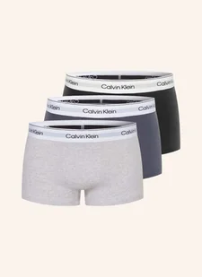 Calvin Klein Bokserki Modern Cotton Low Rise, 3 Szt. grau - Majtki damskie - miniaturka - grafika 1