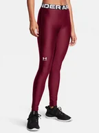 Legginsy - Legginsy Treningowe Damskie Ua Hg Authentics Leggin Under Armour 1383559-626 Bordowy - miniaturka - grafika 1