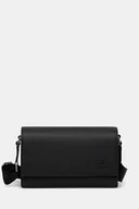 Torebki damskie - Lacoste torebka skórzana kolor czarny NU4118CE - miniaturka - grafika 1