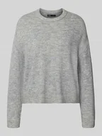Swetry damskie - Sweter z dzianiny o kroju regular fit z okrągłym dekoltem model ‘SIMONI’ - miniaturka - grafika 1