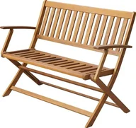 Ławki ogrodowe - Elior drewniana ławka ogrodowa Rast, brązowa 4110 - miniaturka - grafika 1