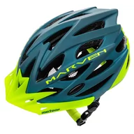 Kaski rowerowe - Kask rowerowy Meteor Marven L 58-61 cm zielony/ciemnozielony - miniaturka - grafika 1