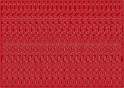 Zestawy piśmiennicze - Cyfry Samoprzylepne Czerwone 2,5cm Arkusz 276 Cyfr - miniaturka - grafika 1