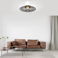 Lampy sufitowe - Lampa sufitowa LED PURE Vitrum, szara, szkło/aluminium, Ø 45 cm - miniaturka - grafika 1