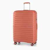 Walizki - Duża walizka PUCCINI MAURITIUS PP025A 9A Ceglana - miniaturka - grafika 1