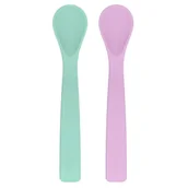 Sztućce dla dzieci - Eco Viking Eco Viking: silikonowe łyżeczki BLW Flexi Spoon (Lavender) - miniaturka - grafika 1
