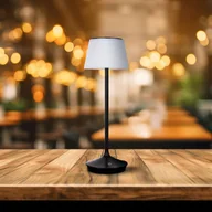 Lampy stojące - Näve Lampa stołowa solarna LED Emmi CCT ładowana, biała - miniaturka - grafika 1