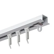 Karnisze - Szyna sufitowa DECASTYL MS Zero z agrafkami pojedyncza 200 cm Biały - miniaturka - grafika 1