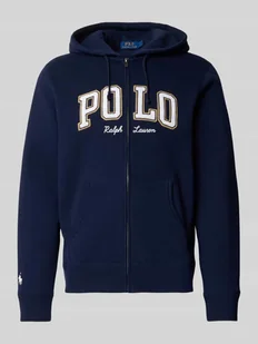 Bluza rozpinana z wyhaftowanym logo - Bluzy męskie - miniaturka - grafika 1