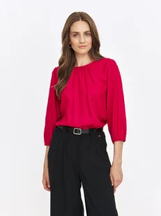 Bluzka damska bluzka długi rękaw różowa - SBD1560RO z długim rękawem - TOP SECRET - Odzieżowy sklep internetowy TOP SECRET - Bluzki damskie - miniaturka - grafika 1