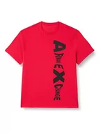 Koszulki męskie - Armani Exchange Męski t-shirt z logo z boku, czerwony (Lipstick Red), ekstra duży, czerwony (Lipstick Red), XL - miniaturka - grafika 1