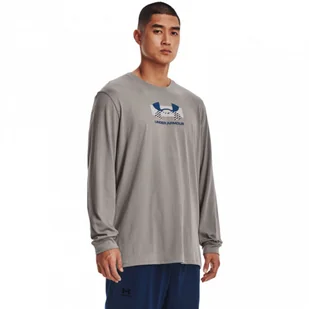 Męska bluza treningowa nierozpinana bez kaptura UNDER ARMOUR UA GRID GEOMETRIC LOGO  LS - Bluzy sportowe męskie - miniaturka - grafika 1