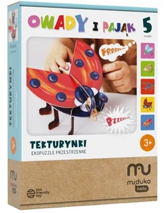 Tekturynki Ekopuzzle przestrzenne Dinozaury MUDUKO - Puzzle - miniaturka - grafika 1
