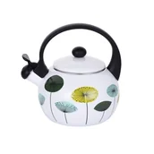 Czajniki na gaz - Czajnik imbryk emaliowany z gwizdkiem automat 2L - miniaturka - grafika 1