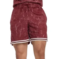 Spodnie sportowe męskie - Spodenki męskie New Balance MS53610MHB - bordowe - miniaturka - grafika 1