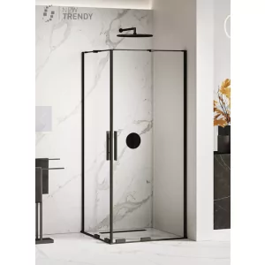 New Trendy EXK-4166 KABINA SMART BLACK PROSTOKĄTNA 90x110x200 CZYSTE 8mm ACTIVE SHIELD - Kabiny prysznicowe - miniaturka - grafika 1