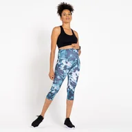 Spodnie sportowe damskie - Dare 2b Damskie legginsy ciążowe Influential 3/4 Dragonfly Ink Print, Rozmiar: 38 - miniaturka - grafika 1