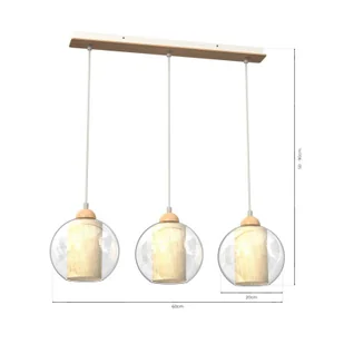 Milagro Lampa wisząca TELA 3xE27 MLP7957 - Lampy sufitowe - miniaturka - grafika 5