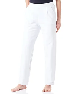 Emporio Armani Spodnie damskie teksturowane frotte, biały, XS - Spodnie damskie - miniaturka - grafika 1