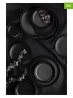 Serwisy obiadowe - Violeta Home 24-częściowy zestaw w kolorze czarnym - miniaturka - grafika 1