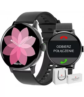 Paski - Smartwatch Damski Giewont GW330 Czarny Pasek - grafika 1