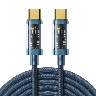 Joyroom kabel przewód USB Typ-C - USB Typ-C 100W 2m niebieski S-CC100A20 - Kable USB - miniaturka - grafika 1
