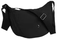 Torebki damskie - Czarna miejska listonoszka damska na szerokim regulowanym pasku PETERSON małą torebka na ramię - miniaturka - grafika 1