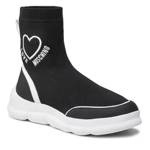 Love Moschino Sneakersy JA15524G0DIZC00A Nero - Sneakersy damskie - miniaturka - grafika 1