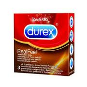 Prezerwatywy - Durex prezerwatywy Real Feel 3 sztuki - miniaturka - grafika 1