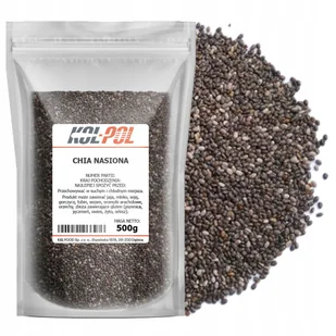 NASIONA CHIA 500g Szałwia hiszpańska nasiona naturalne jakość Kol-Pol - Ziarna i nasiona roślin strączkowych - miniaturka - grafika 1