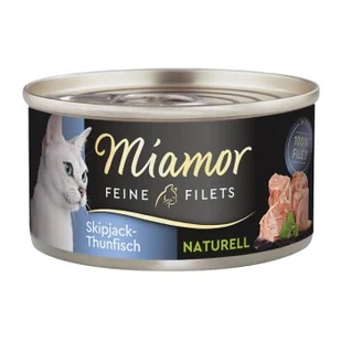 Miamor Feine Filets Naturelle w sosie własnym Tuńczyk skoczek 48x80 g - Mokra karma dla kotów - miniaturka - grafika 1