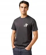 Koszulki męskie - T-shirt Wrangler SMALL GRAPHIC TEE 112362810 Faded Black XL - miniaturka - grafika 1