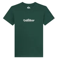 Koszulki męskie - t-shirt QUIKSILVER FINELINE TKR/TREKKING GREEN - miniaturka - grafika 1