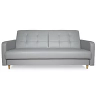 Sofy i kanapy - Wersalka sofa HUGO z pikowanym oparciem i funkcją spania - eko skóra Meditap - miniaturka - grafika 1