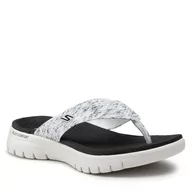 Klapki i japonki damskie - Skechers Japonki Accent 140284/WBK White/Black - miniaturka - grafika 1