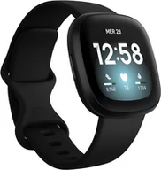 Akcesoria do smartwatchy - Opaska / Pasek Braders do Fitbit Versa 4 / Fitbit Versa 3 czarny - miniaturka - grafika 1